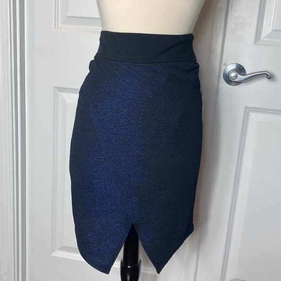Sophie Rue blue navy sparkly skirt - Picture 3 of 12